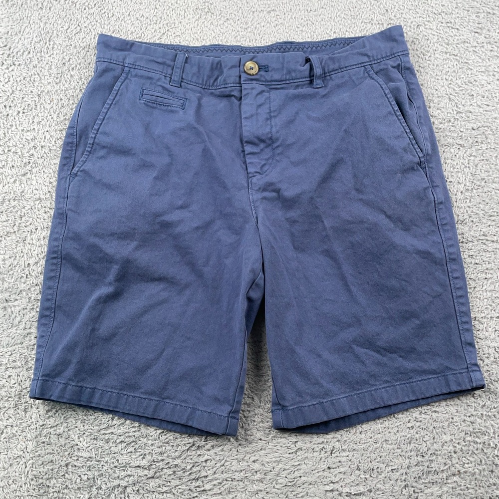 Johnnie O Shorts Boys 16 Blue Stretch Twill Cotton Chino Golf Casual Summer
